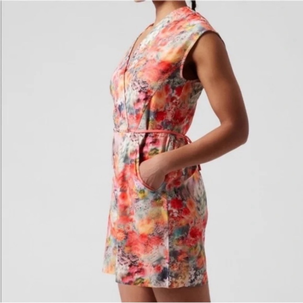 Athleta Womens Floral Marlow Romper